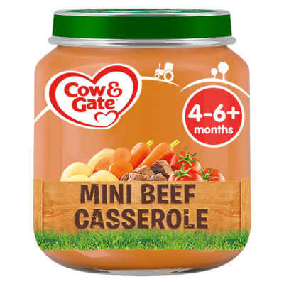 Cow & Gate Mini Beef Casserole Baby Food Jar 4+ Months