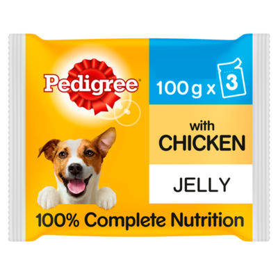 Pedigree Chicken in Jelly Dog Food Pouches 3x 100g