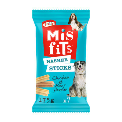 ASDA > Pet > Misfits Nasher Sticks Adult Medium Dog Treats with Chicken and Beef