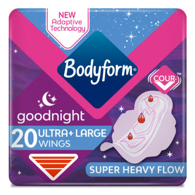 Bodyform Ultra Towels Goodnight Wings Duo Pack