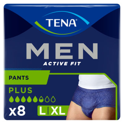 Tena Men Active Fit Plus Size Large Bladder Weakness Pants