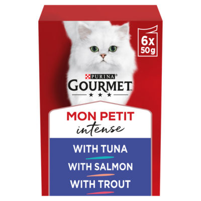 Gourmet Mon Petit Fish Selection in Gravy Adult Cat Food Pouches