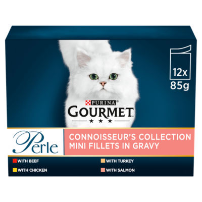 Gourmet Perle Connoisseurs Cat Food Mixed 12x 85g