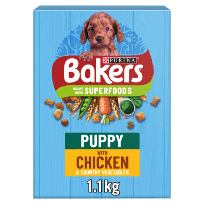 Bakers Puppy Dry Dog Food Chicken and Veg 1.1kg