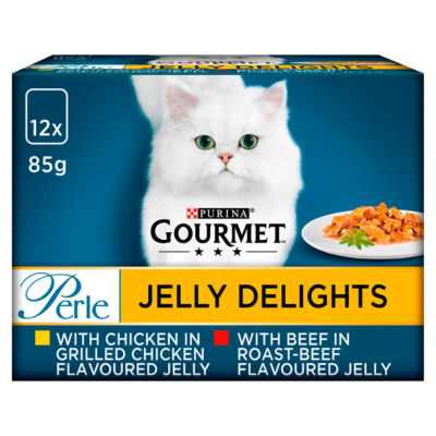 Gourmet Perle Jelly Delight Meat Cat Food 12x 85g