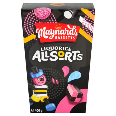 Maynards Bassetts Liquorice Allsorts Sweets Carton