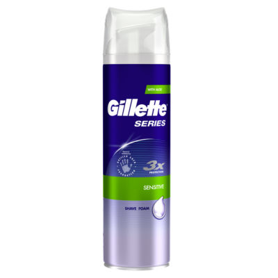 Gillette Series 3x Action Sensitive Shave Foam