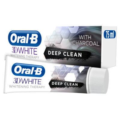 Oral-B 3DWhite Whitening Therapy Deep Clean Toothpaste with Charcoal