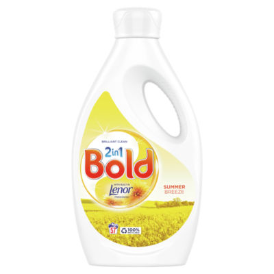 Bold 2in1 Washing Liquid Summer Breeze 1.995L 57 Washes