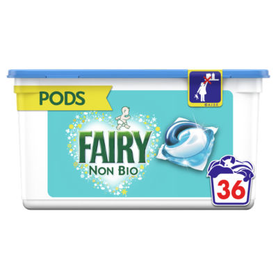 Fairy Non Bio Pods Washing Liquid Capsules for Sensitive Skin 36 Washes