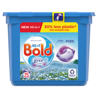 Bold All-in-1 Pods Washing Liquid Capsules Spring Awakening 25 Washes