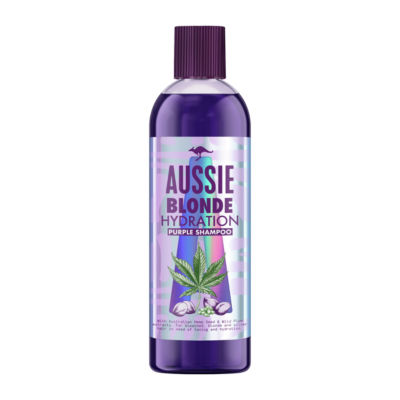 Aussie Blonde Hydration Purple Shampoo for Blode Hair with Hemp