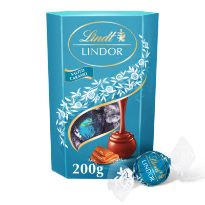 Lindt Lindor Salted Caramel Chocolate Truffles Box