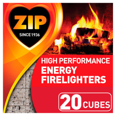 Zip High Performance Energy Firelighter Cubes 20pk