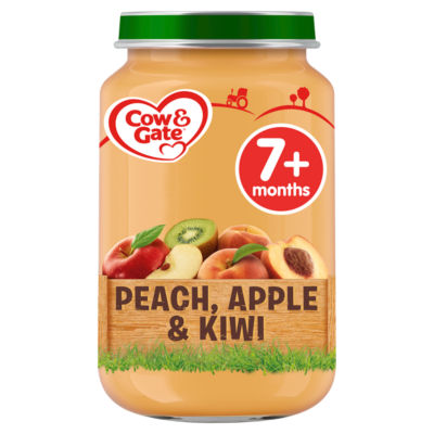 Cow & Gate Peach Apple & Kiwi Baby Food Jar 7+ Months