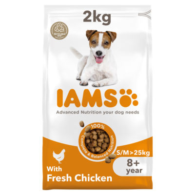Iams for Vitality Fresh Chicken Dry Senior Dog Food Small/Medium Breed