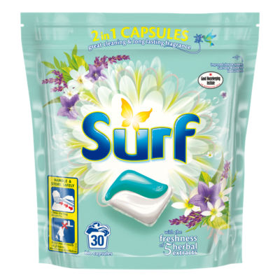 Surf Herbal Extracts Washing Liquid Capsules 30 Washes