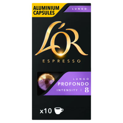 L'OR Nespresso Compatible Espresso Lungo Profondo 10 Aluminium Capsules