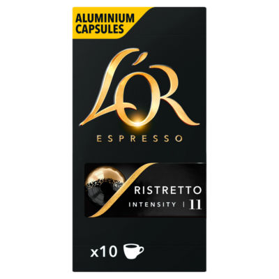 L'OR Nespresso Compatible Espresso Ristretto 10 Aluminium Capsules