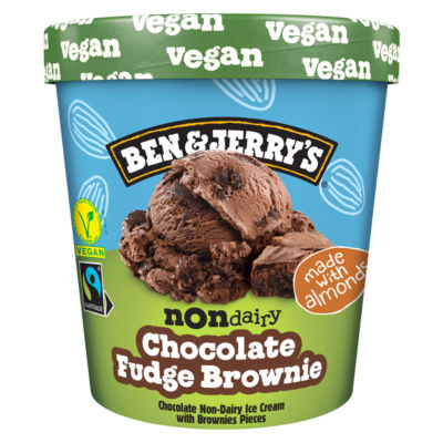 Ben & Jerry's Non-Dairy & Vegan Choc Fudge Brownie Ice Cream Tub