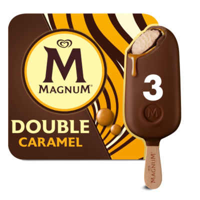 Magnum 3 Double Caramel Ice Creams