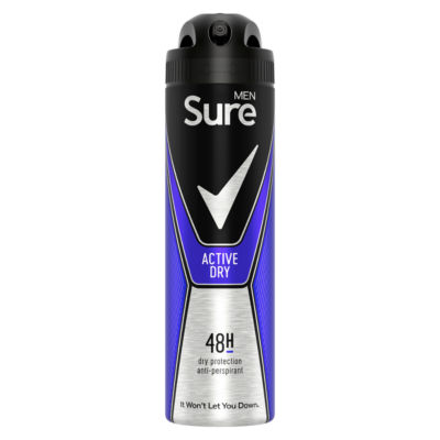 Sure Men Active Dry Long Lasting 48h Protection Anti-Perspirant