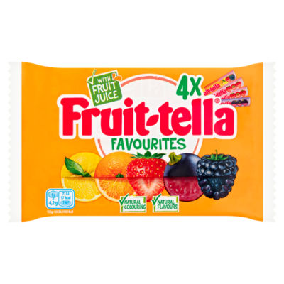 ASDA > Food Cupboard > Fruittella Favourites Chewy Sweets Multipack 4 Pack