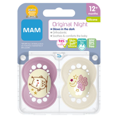 MAM Night 12+ Months Soother - 2 Pack