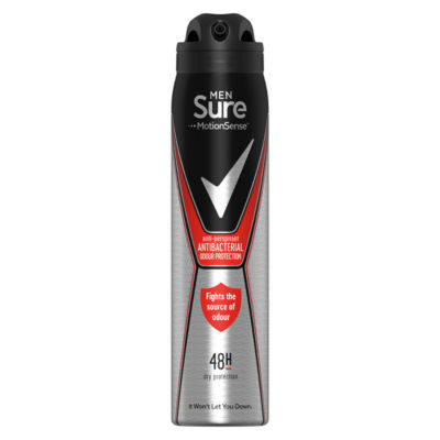 Sure Antibacterial Odour Protection Aerosol Anti-Perspirant Deodorant