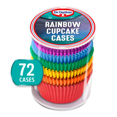 Dr. Oetker 72 Rainbow Cupcake Cases