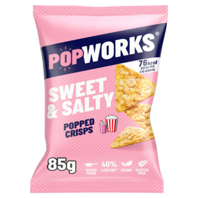 Popworks Sweet & Salty Popped Crisps - ASDA Groceries
