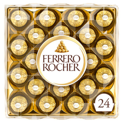 Ferrero Rocher Chocolate Pralines Gift Box 24 Pieces 300g - ASDA Groceries