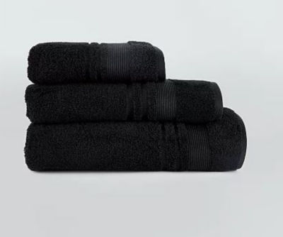 George Home Medium Black Cotton Bath Towel - ASDA Groceries