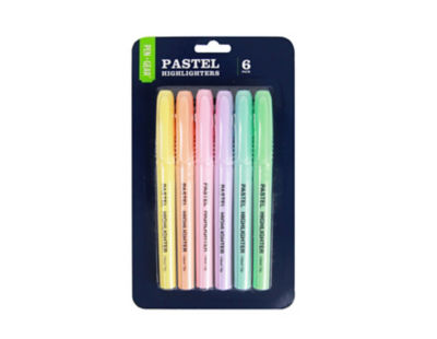 Pen & Gear Pastel Highlighters 6 pack - ASDA Groceries